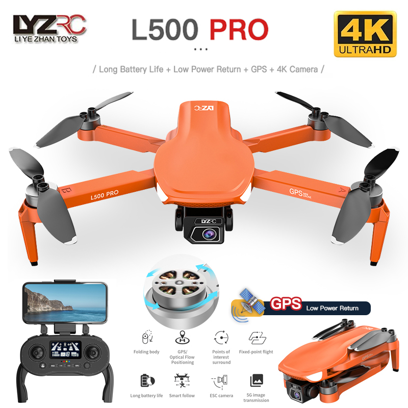 Top Rc Hobby Mini Xcub - L500 PRO GPS 드론, 4K 전문