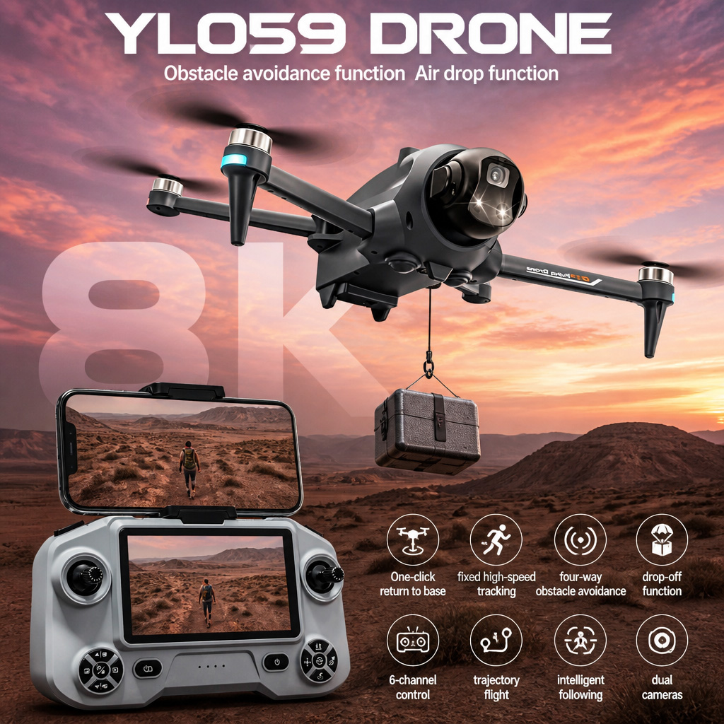 Top Rc Hobby Mini Xcub - NEW YL059 드론 GPS 자동 복귀