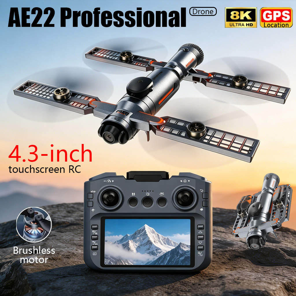 Top Rc Hobby Mini Xcub - 업그레이드된 AE22 PRO MAX 접이식 드론