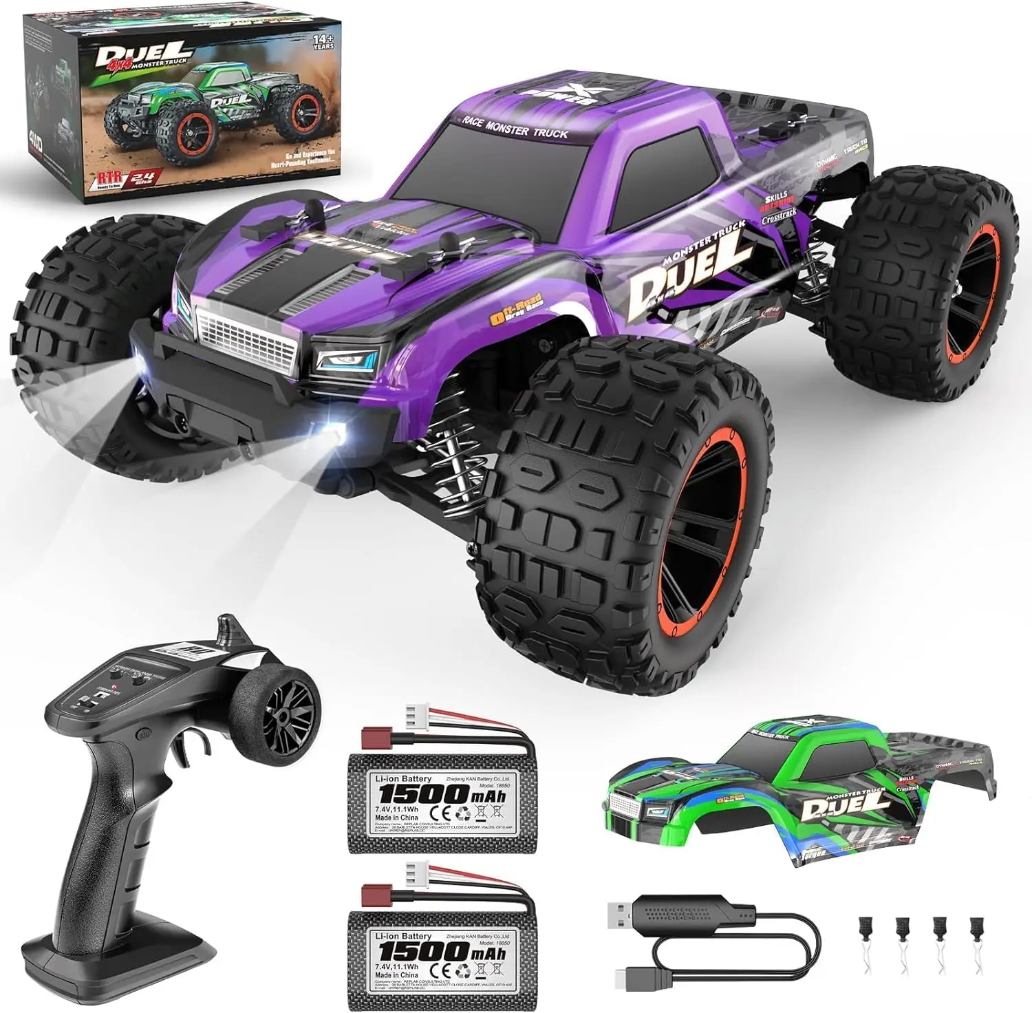 Rc Hobby Monster Truck - 1:14 RC 트럭, 성인용 고속 무선
