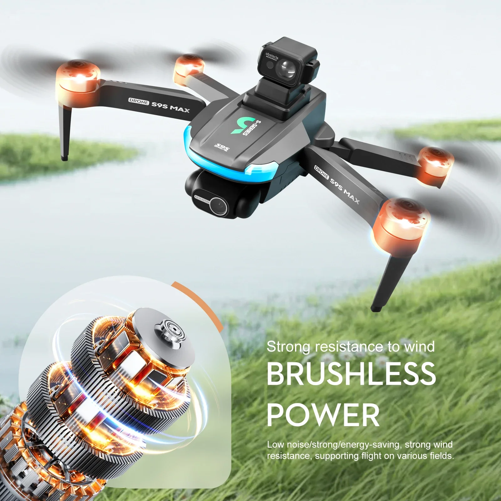 새로운 S9S MAX 미니 드론 4K 2축 PTZ HD - Top Rc Hobby Mini Xcub 리뷰 및 가격