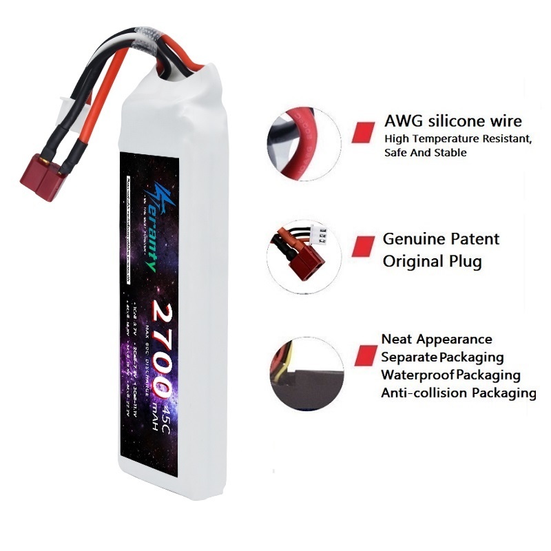 1/3PCS 2S 7.4V Lipo 배터리 2700mA - Rc Hobby Models 리뷰 및 가격