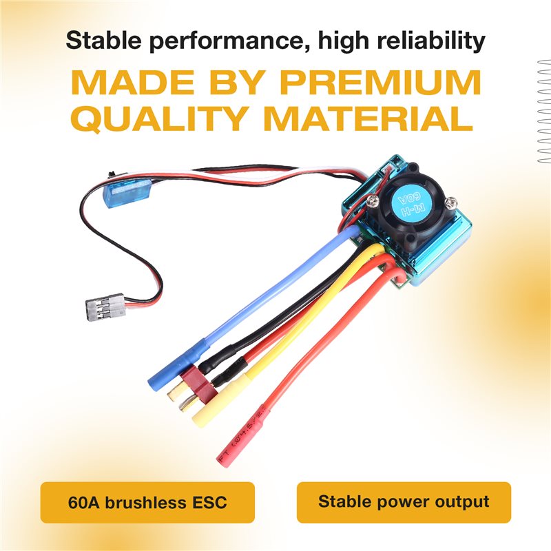 MACH-60A 브러시리스 ESC 속도 컨트롤러(T 플 - Brushless Motor 3650 리뷰 및 가격