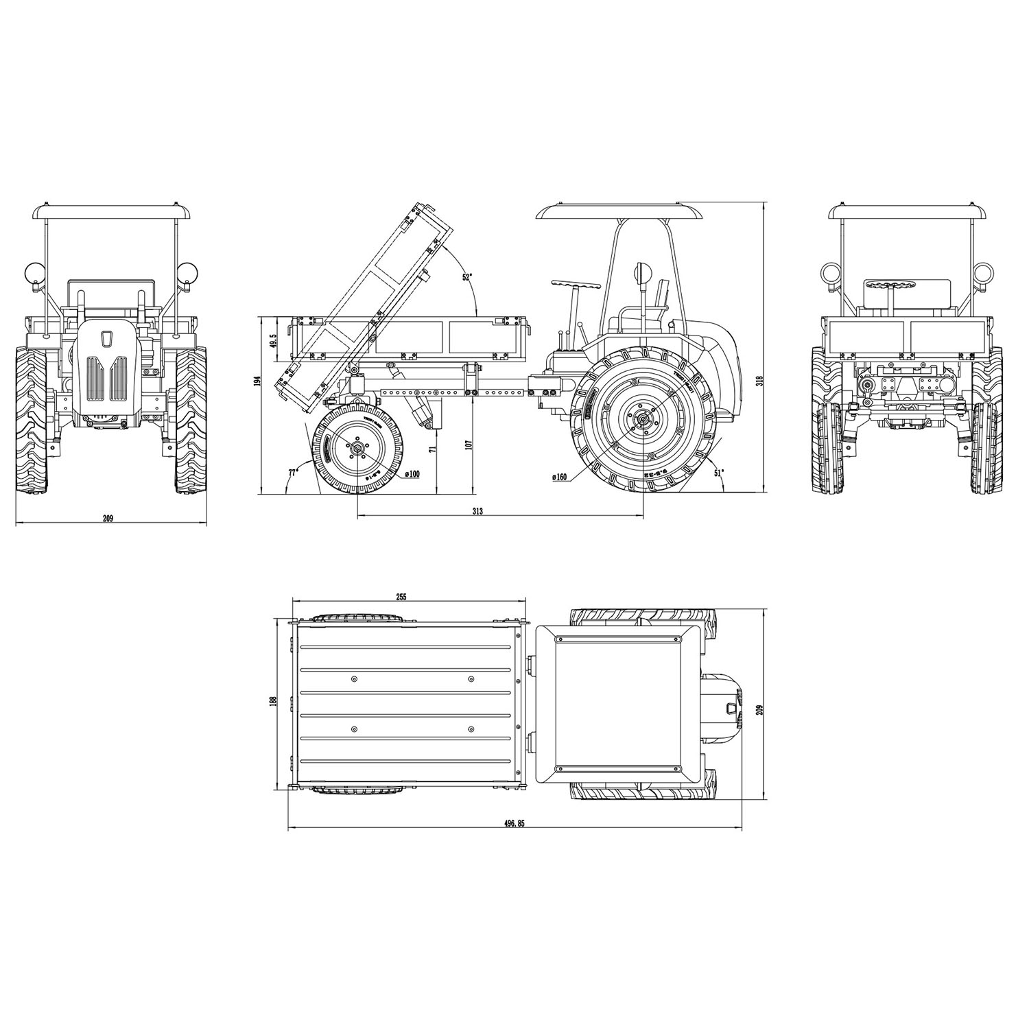 1/10 킹콩 RC 농장 트랙터 자동차 4×2 모델 당 - Rc Hobby Farm 리뷰 및 가격